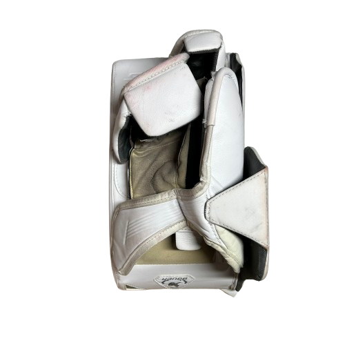Bauer Supreme Mach - Bloqueur de gardien de but Pro Stock d'occasion (blanc/marron/or)